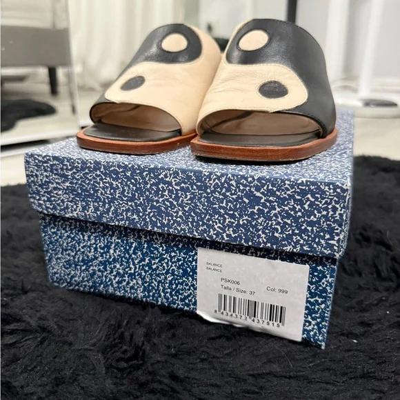 Paloma Wool Balance Talia Yin Yang Leather Heels - Picture 5 of 8